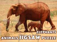 Головоломка: пазлы со слонами