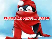 Рождественский пингвин - зимние пазлы