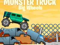 Гонки на грузовике-монстре: прыгать через преграды, чтобы собирать монеты