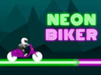 Неоновый байкер: выполняй трюки и преодолевай препятствия