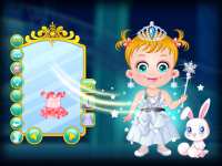 Наряд Ледяной принцессы: переодень малышку Хейзел - одевалка
