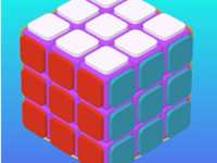 Головоломка кубик-рубик: крутить стороны и складывать по цвету