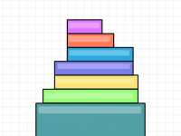 Цветная стопка: уложи блоки ровно и построй башню