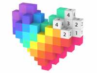 Пиксельная раскраска в 3D: крути фигурку и крась по цифрам