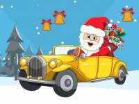 Головоломка Рождественские машинки: найди праздничные колокольчики