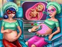 Беременные супергероини: осмотр и развлечения для девочек