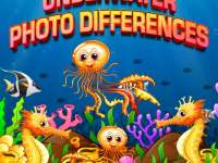 Искать отличия на фотографиях под водой на время - головоломка