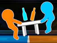 Пьяные войны: перетяни стол на свою сторону - на двоих