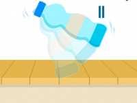 Челлендж с бутылкой воды: подкинь и прокрути в воздухе