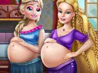 Счастливые беременные принцессы: одевалка и развлечения для подруг