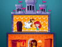 Наряжать замок принцессы к Хэллоуину - для девочек