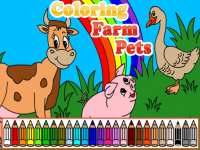 Раскраска Ферма: разукрась домашних животных