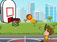 Уличный данк: бросать мяч в баскетбольное кольцо - спортивные