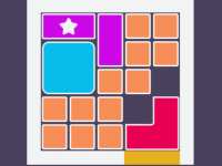 Блокскейп-головоломка: двигать блоки, чтобы достать элемент со звездой