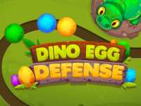 Защита яйца динозавра: стреляй по шарикам, не давая им добраться к гнезду