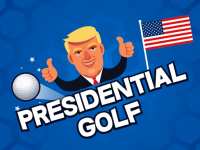 Президентский гольф: прицелься и ударь по мячику клюшкой