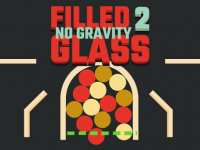 Головоломка Заполненное стекло: стреляй шарами в емкость без гравитации
