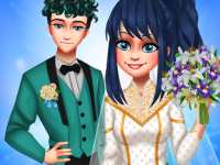 Леди Баг и Супер Кот: Свадьба супергероев - одевалка жениха и невесты